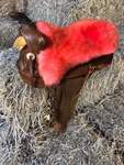 Saddle Cover -seat Saver-real Sheepskin For Western Barrel Endurance Pink. Fixed Price $149.95.