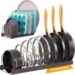 Norcalway Adjustable Bakeware Pots And Pans Organizer Under CABINET,11 Divide.... Fixed Price $35.83.