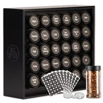 Rack Organizer 4OZ Jars Wood Wall Mount Matte White AS30 Allspice. Fixed Price $259.99.