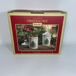 Spode Christmas Tree Spice Jars Set Of 2 Made Fine Porcelain 4.5 Inch. Fixed Price $25.00.