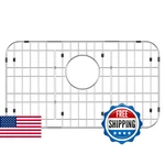 Ipegtop 23"X13" Stainless Steel Sink Bottom Grid Protector Rack Rear Drain. Fixed Price $101.40.