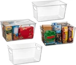 Clearspace Plastic Pantry Organization And Storage Bins With Lids Perfect Ki. Fixed Price $53.23.