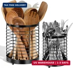 Utensil Holder, 7.7"+6" Stainless Steel For Kitchen Counter, Cook. Fixed Price $35.73.