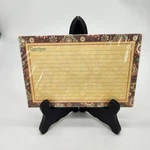 Nicole Crafts Recipe Card Set Of 20 Tan Brown Paisley Print 4" X 6" Food/cook. Fixed Price $10.04.
