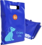 Optipak 16X18 Plastic Bags 50 Pack With Die-cut Handles For Retail & Party. Fixed Price $15.99.