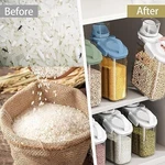 1PC Cereal Storage Container 2.8L Airtight Dry Food Dispenser With Measuring Cup. Fixed Price $34.19.