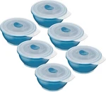 Collapse-it 6-PC Silicone Food Storage Containers 1.5-CUP Blue Round Set Kitchen. Fixed Price $26.99.