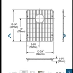 M Stainless Steel Grid Sink Rack - Durable Protector Kitchen Elkay EGB1315. Fixed Price $28.99.