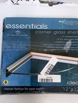 Ltl Home Products Escorclkit 12 In. Wallscapes Essentials Glass Corner Shelf. Fixed Price $8.43.