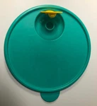 Tupperware Lid, Vented, 7.5 Round Replacement, Green, 2649A-4, Vintage. Fixed Price $6.99.