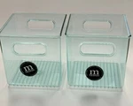 Mdesign Plastic Kitchen Pantry Food Storage Bin, Handles, 2 Pack Mint 6X6X6 Cube. Fixed Price $18.99.