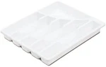 Sterilite 15758006 14" X 11.88" White Compartment Cutlery Tray. Fixed Price $9.14.