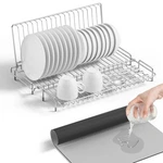 Dish Drying Rack Stainless Steel Collapsible Foldable Small Counter.... Fixed Price $34.32.