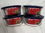 Pyrex 7201 Simply Store 4-CUP Round Clear Glass Food Storage Bowl (4-PACK). Fixed Price $39.95.