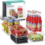 Sorbus Stackable Refrigerator Organizer Bins - Clear Storage For Kitchen Pa. Fixed Price $62.74.