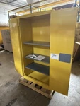 Jamco BM44YP Flammables Safety Cabinet Gal 34" X 18" 65" Yellow Manual Clos. Fixed Price $350.00.