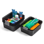Iris Usa Plastic Basket, 6-PACK, Medium, Shelves Storage For Organizin.... Fixed Price $36.99.