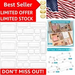 Versatile 25 Pcs Clear Drawer Organizers With Non-slip Feet For Better Storage. Fixed Price $37.99.