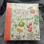 New Recipe Book Pages C.r. Gibson Fruit 14"X11" 40 Pockets 12 Dividers. Fixed Price $19.99.