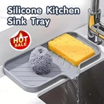 Silicone Faucet Mat Kitchen Sink Tray Soap Dispenser Sponge Drain Pad. Fixed Price $6.24.