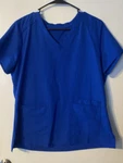 Women's Med Couture Insight Royal Blue Scrub Set Large. Fixed Price $40.00.