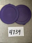 Tupperware Round Replacement Seal/lid #4734A Purple 6 1/2" Set Of. Fixed Price $9.49.