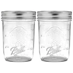 Ball Regular Mouth Mason Jars With Lids & Bands, Half Pint, 8-OZ (2-PACK). Fixed Price $23.07.