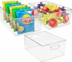 Sorbus Clear Plastic Storage Bin Container For Pantry & Kitchen Fridge Organizer. Fixed Price $51.99.