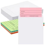 Fainne 100 Pieces Library Card Pocket With 3 X 5 Inch, Colorful. Fixed Price $17.73.
