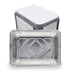 (120 Pack) Premium 2.5-LB Takeout Pans With Lids 8.6" X 6.1" 2" Heavy D.... Fixed Price $43.35.