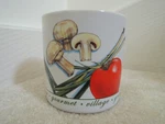Gourmet Village Ceramic Kitchen Utensil Holder Dip/soup Bowl Veggie Theme Mug. Fixed Price $19.98.