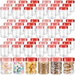 Sliner 60 Pcs 8 Oz Plastic Jars With Lids Clear Round Leakproof Storage Conta.... Fixed Price $58.27.