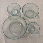 Pyrex Nesting Mixing Set Of Ribbed 7401 7402 7403 7404 Vtg. Fixed Price $25.49.
