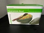 Progressive Guacamole Bowl Avocado Shaped Serving Set Lid & Spoon Textured Green. Fixed Price $7.50.