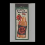 Full Length Matchbook Cover Spot Bottled Sunshine Beverage. Fixed Price $5.95.