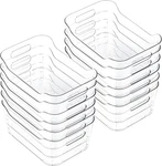 Ciwivoki Clear Plastic Storage Bins Set Of 12 Multi-use Organizer Containers. Fixed Price $28.48.