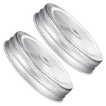 Hemoton Stainless Steel Mason Jar Straw Lid With Hole 32OZ 8.6X8.6CM, Silver. Fixed Price $27.37.