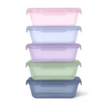 Ello Snap And Nest 10PC 3C Meal Prep Food Storage Container Set. Fixed Price $27.99.