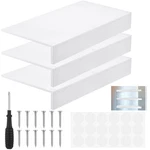 Hoolerry 3 Sets Wood Shelf Covers For Wire Shelving Removable Closet With 18 .... Fixed Price $72.15.