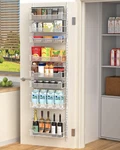 Vygrow Over The Door Pantry Organizer, 16.5"W 8-TIER, White. Fixed Price $57.11.