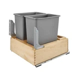 Rev Shelf 4WC-24DM2SC Heavy Duty Double 30 Quart Mounted Pullout Container Bin. Fixed Price $289.85.