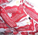 Lot Of 111 Mcdonalds Fast Food Ketchup Catsup Condiments Sauce Packets - New. Fixed Price $28.53.