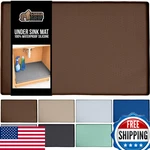 Gorilla Grip Waterproof Silicone Under Sink Mat, Raised Lip, Kitchen/bathroom, 1. Fixed Price $45.26.