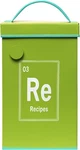 C.r. Gibson Periodic Table Tin Recipe File Box With Cards, Green. Fixed Price $19.99.