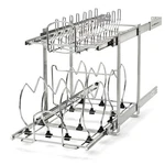 Rev-a-shelf Pullout Cabinet Pot And Pan Organizer, 11.75" Width, 5CW2-1222-CR. Fixed Price $132.99.