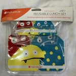 Full Circle Ziptuck, Reusable Lunch Set One Snack Bag Plus Sandwich. Fixed Price $8.99.