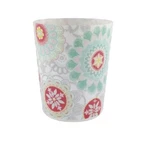 Mainstays Groovy Medallion Mint Waste Basket Great Colors!!!. Fixed Price $24.99.