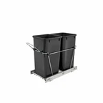 Rev-a-shelf RV-15KD-18C Double 27 Quart Sliding Pull-out Waste Trash Garbage. Fixed Price $89.99.