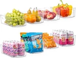 Oizeir 8 Pack Clear Plastic Fridge Organizer Bins Stackable Refrigerator &. Fixed Price $31.99.