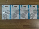 4PK Interdesign Power Lock Suction Hooks, Set Of 8, Clear. Fixed Price $12.99.